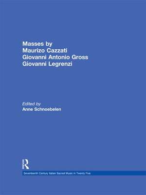 cover image of Masses by Maurizio Cazzati, Giovanni Antonio Grossi, Giovanni Legrenzi